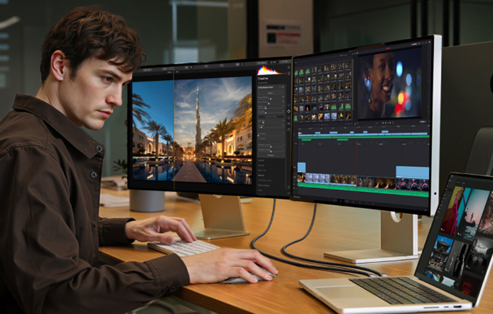 USB-C / USB-C USB4 Gen 3 Ugreen L705 kábel, 240W, 40Gbps, 1m (csillagszürke) 5