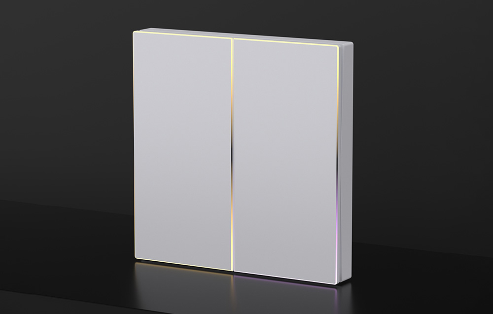 Érintéses ZigBee fénykapcsoló Avatto TS60-EU-W4 Quad TUYA (fehér). 4