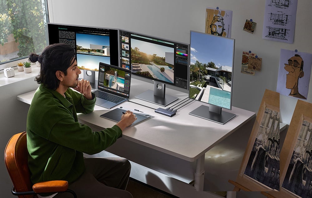 Hub USB-C Ugreen CM639, 2x HDMI, DP, 2x USB, 2x USB-C 3.2 10Gbps, PD, 4K 60Hz 3