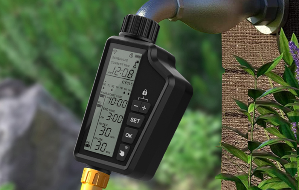 Intelligens Wi-Fi öntözésvezérlő nagy LCD kijelzővel Avatto SWT60-EU 3