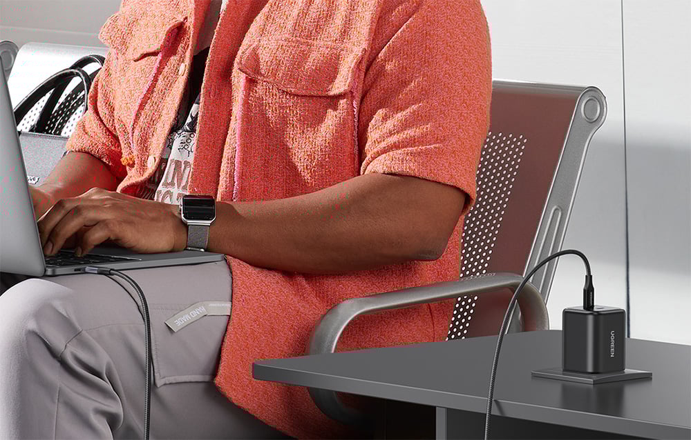 Kettős UGREEN USB-C 45W töltő X526 (fekete) 5