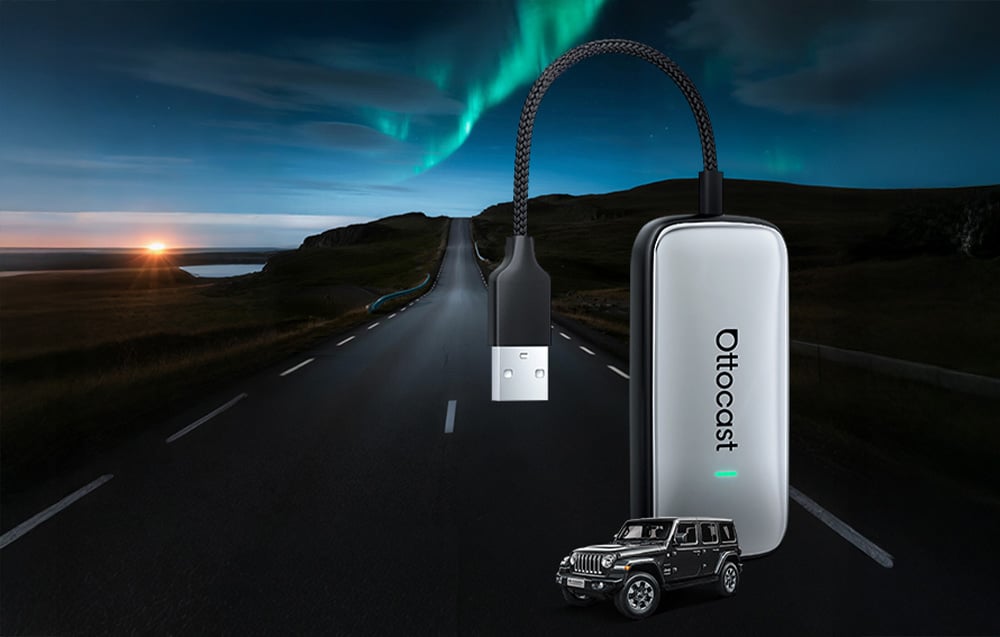 Ottocast Play2Video Ultra Carplay/Android Auto vezeték nélküli adapter 7