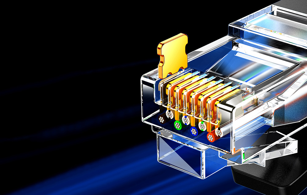 Kabel Ethernet Ugreen NW315, Cat6A UTP, 10m (czarny) 4