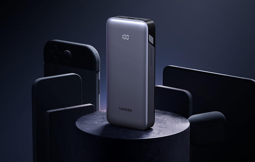 Powerbank 20000mAh Ugreen PB532, USB 2x USB-C, 30W (szürke) 2