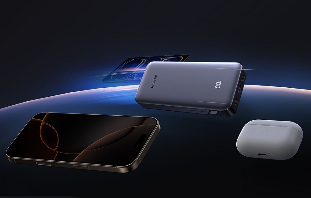 Powerbank 20000mAh Ugreen PB532, USB 2x USB-C, 30W (szürke) 4