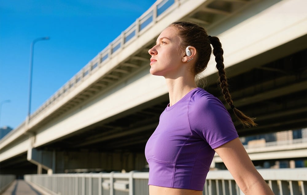 UGREEN FitBuds WS213 vezeték nélküli fejhallgató (fehér) 3